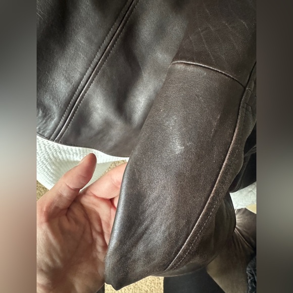 Men's Johnston & Murphy Brown Lamb Leather Jacket Size XL - Picture 12 of 13